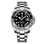 Stainless Steel GMT Mechanical Watch