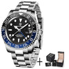 Stainless Steel GMT Mechanical Watch