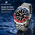 Stainless Steel GMT Mechanical Watch
