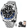 Stainless Steel GMT Mechanical Watch