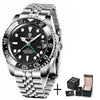 Stainless Steel GMT Mechanical Watch