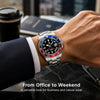 Stainless Steel GMT Mechanical Watch