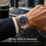 Stainless Steel GMT Mechanical Watch