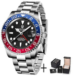 Stainless Steel GMT Mechanical Watch