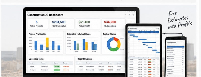 ConstructionOS Professional - Construction Business Management System for Small Contractors