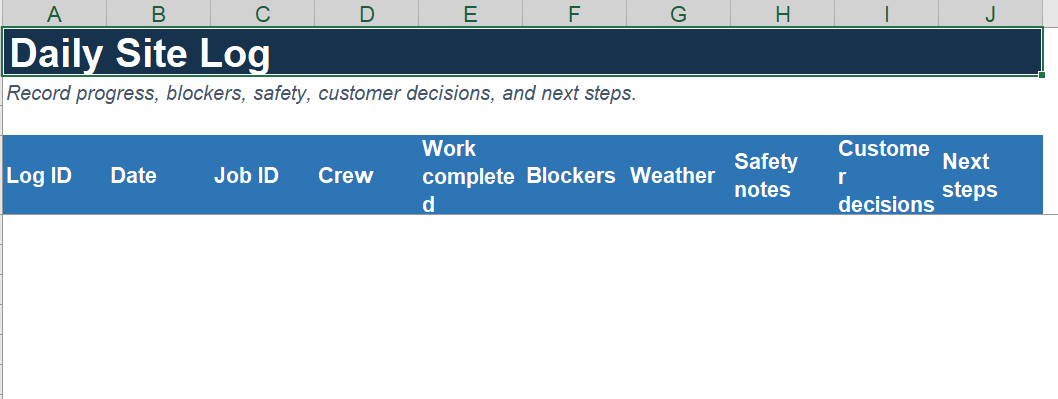Notion & Excel Productivity Systems for Field Workers