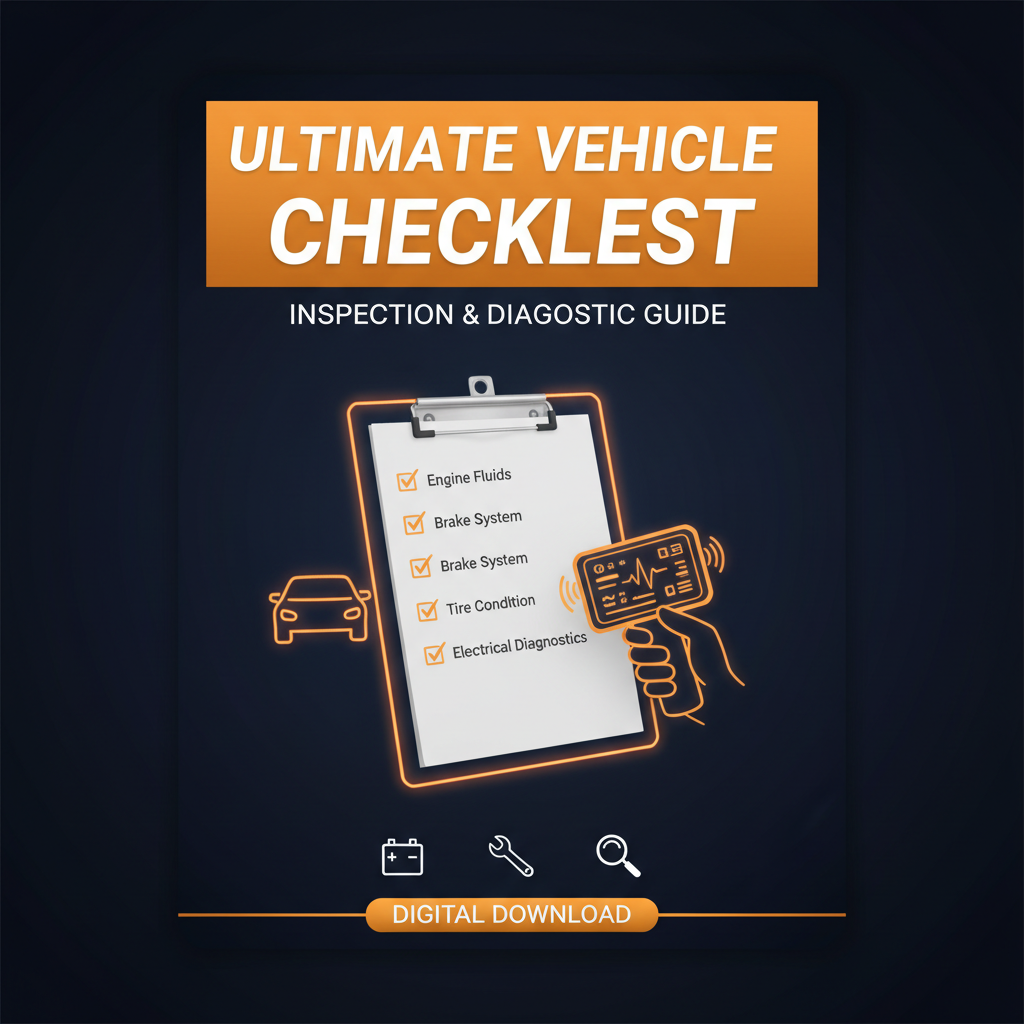 Vehicle Inspection & Diagnostic Checklists digital product cover