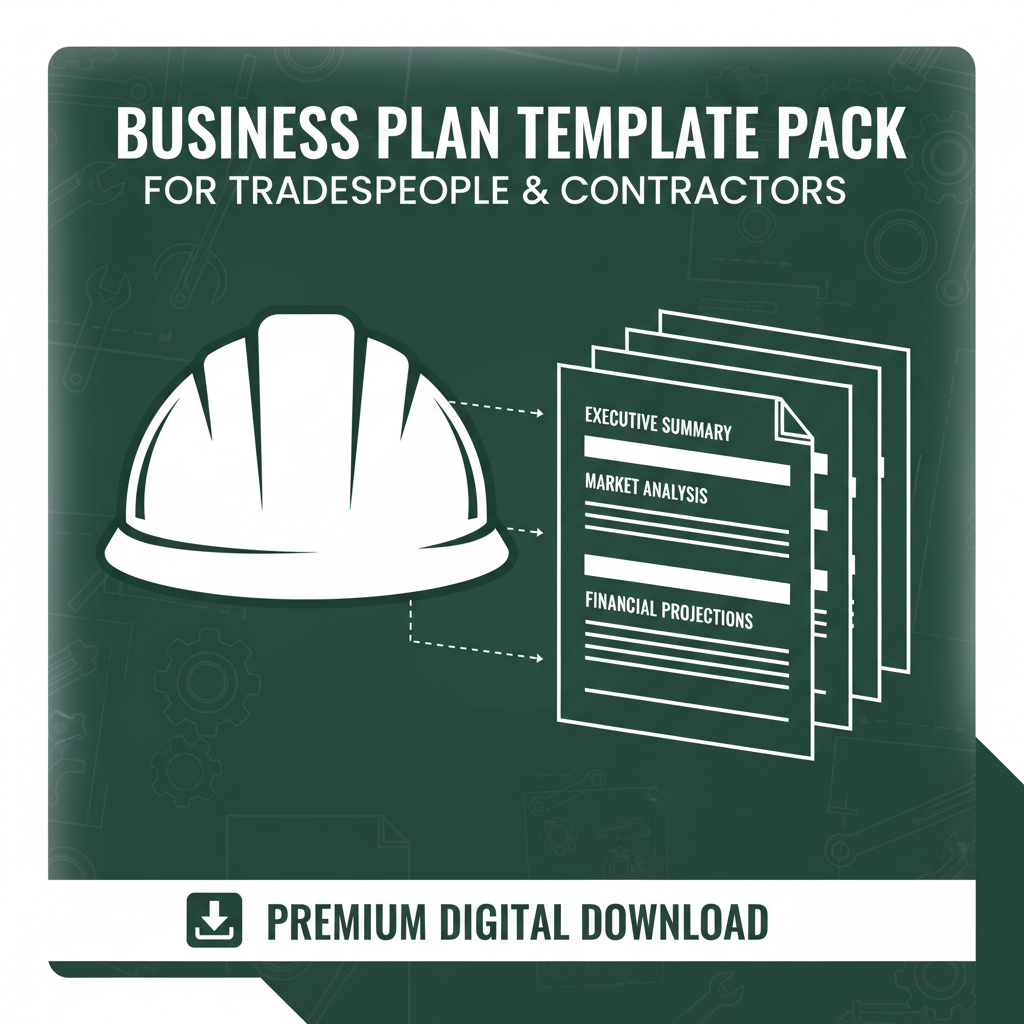 Business Plan Templates for Tradespeople digital product cover
